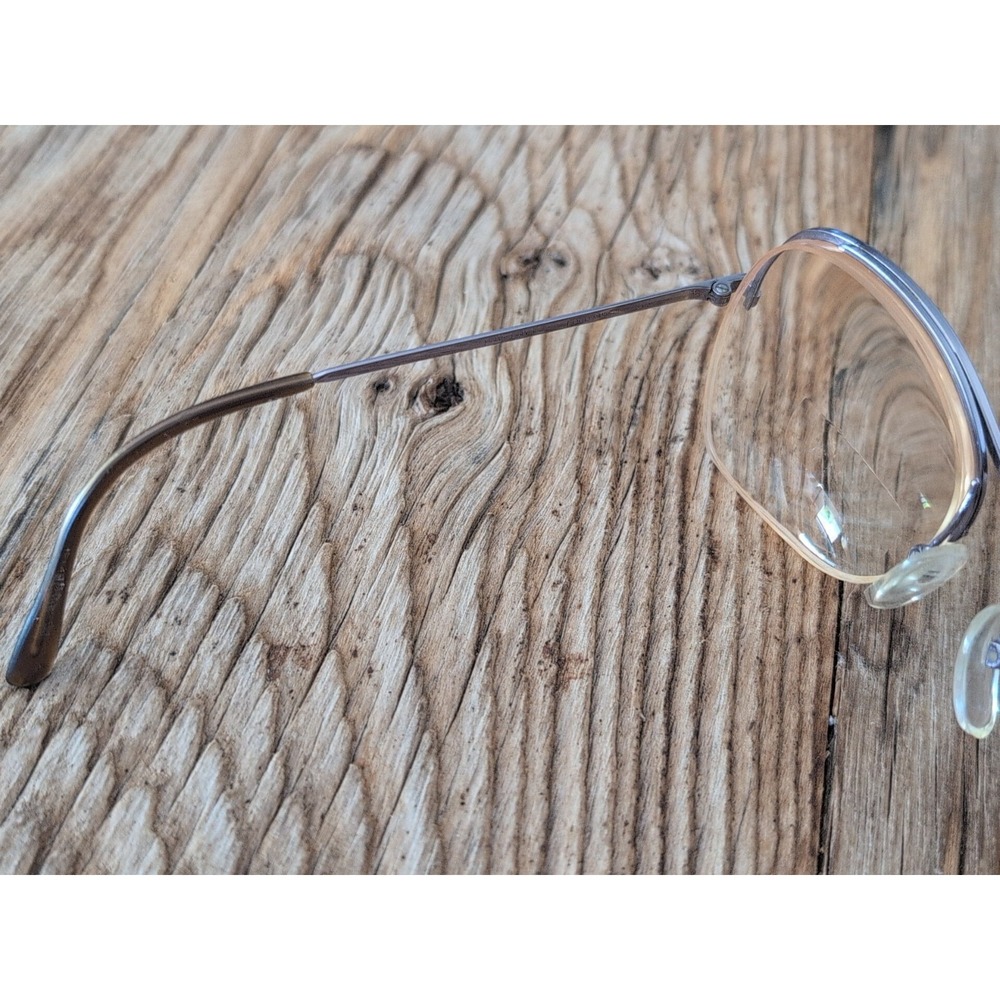 Vintage Logo Paris Eyeglasses Frames Mod 110 Silver Tone Half Rim 53-16 135 - Picture 11 of 16